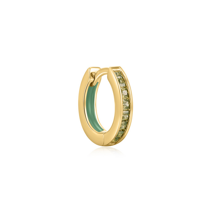 ORECCHINO PIERCING CERCHIO ORO GIALLO VERDE HOLI HOOP