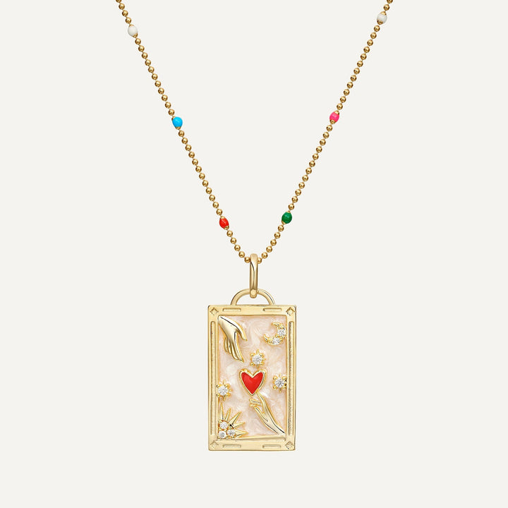 COLGANTE CARTA TAROT LOS AMANTES