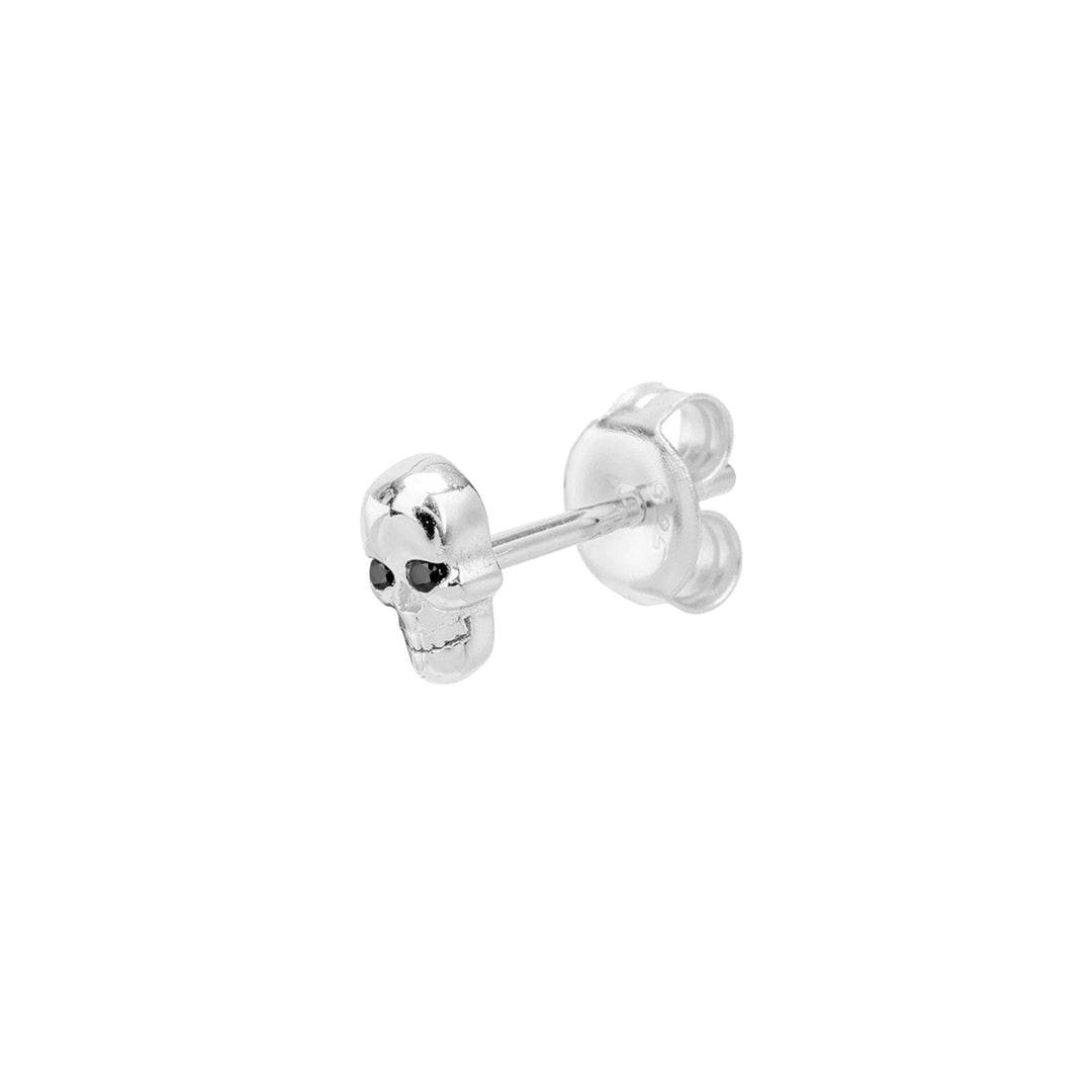 SILBERNER PIERCING OHRSCHMUCK CRANIUM