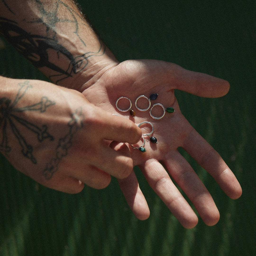 PENDIENTE PIERCING ARO DE PLATA ROQUE