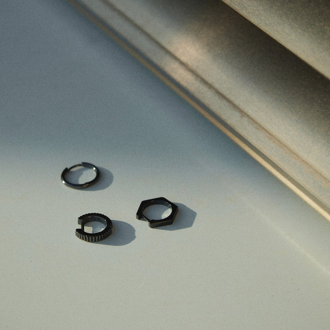 ORECCHINO PIERCING CERCHIO PENTAGONO