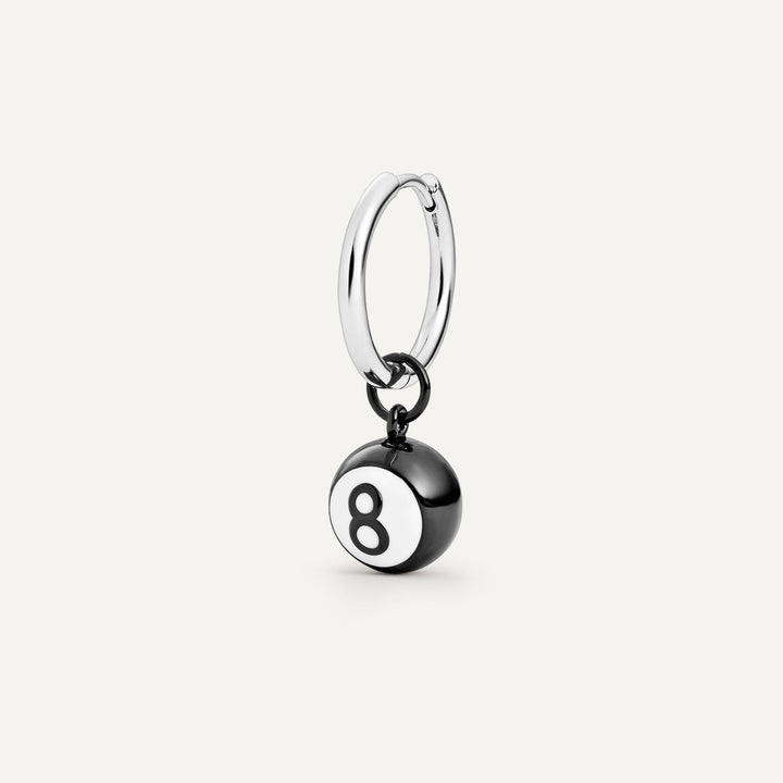 PIERCING-Ohrring Creole 8-Ball