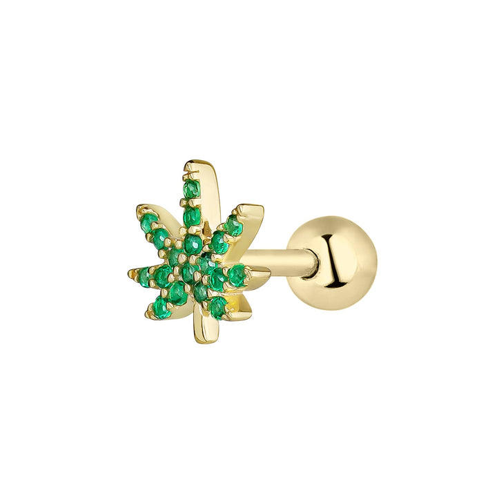 CANNABIS PIERCING EARRING