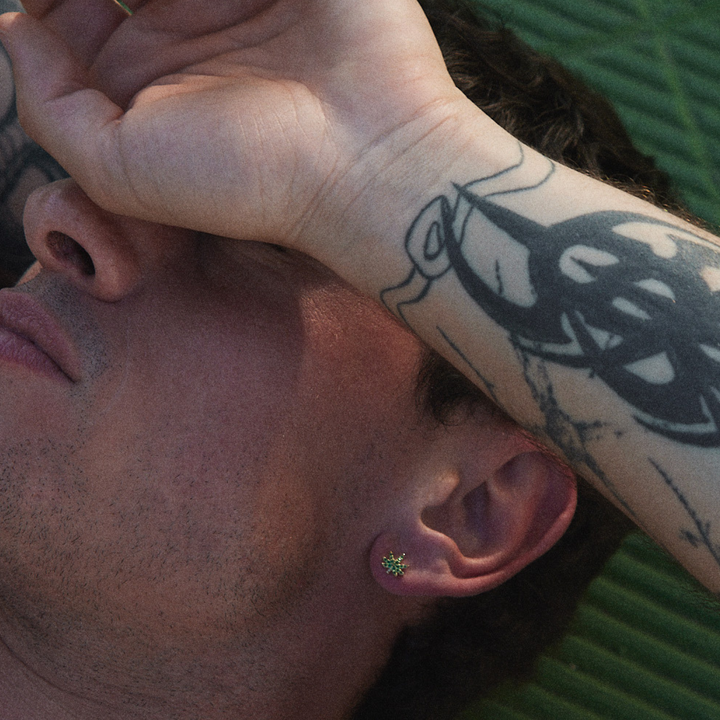 CANNABIS PIERCING EARRING