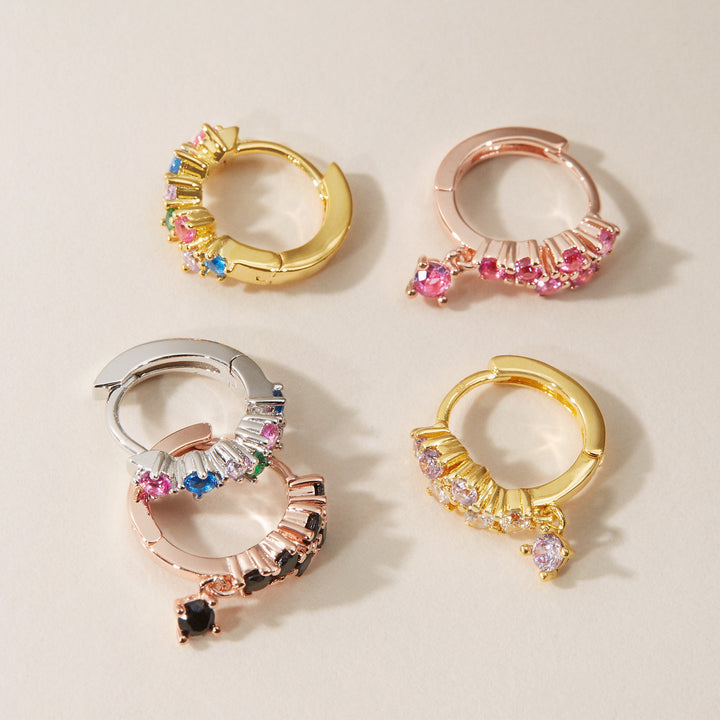 PENDIENTE PIERCING ROSÉGOLD ESPINELA CREOLEN SAMIRA  