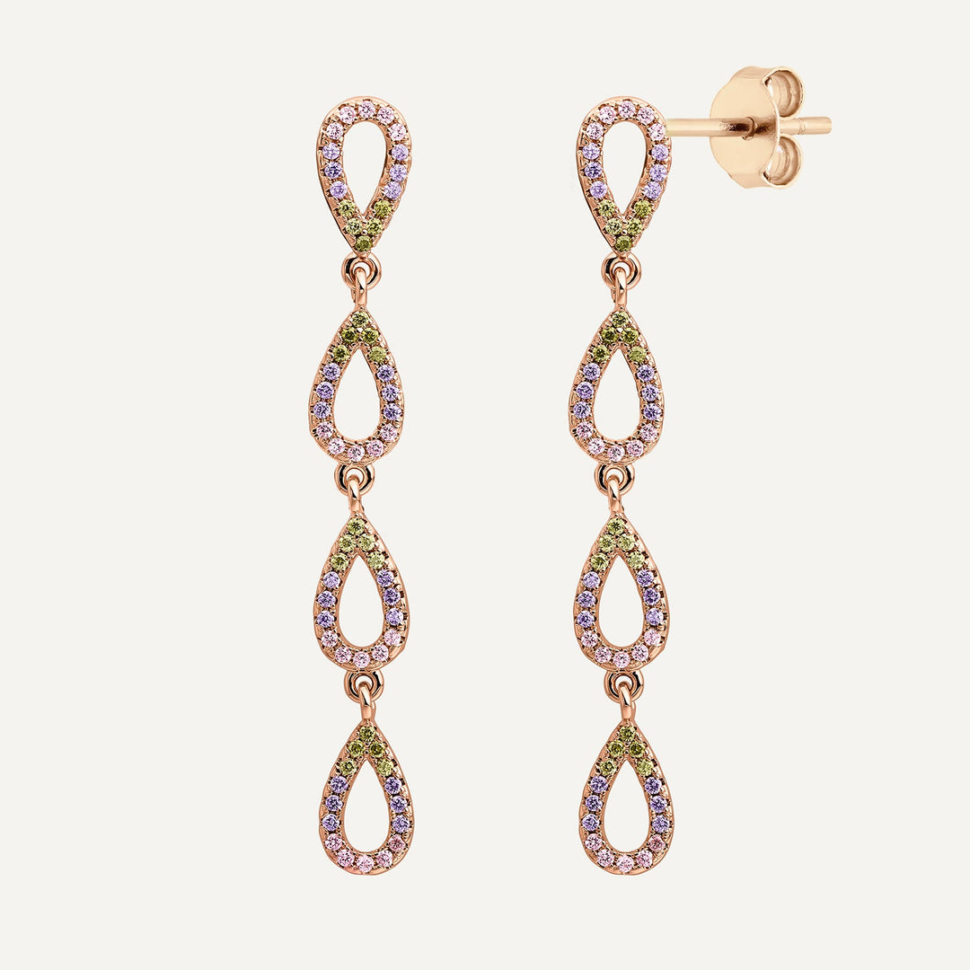 OHRRINGE ROSA CRYSTAL SERENADE