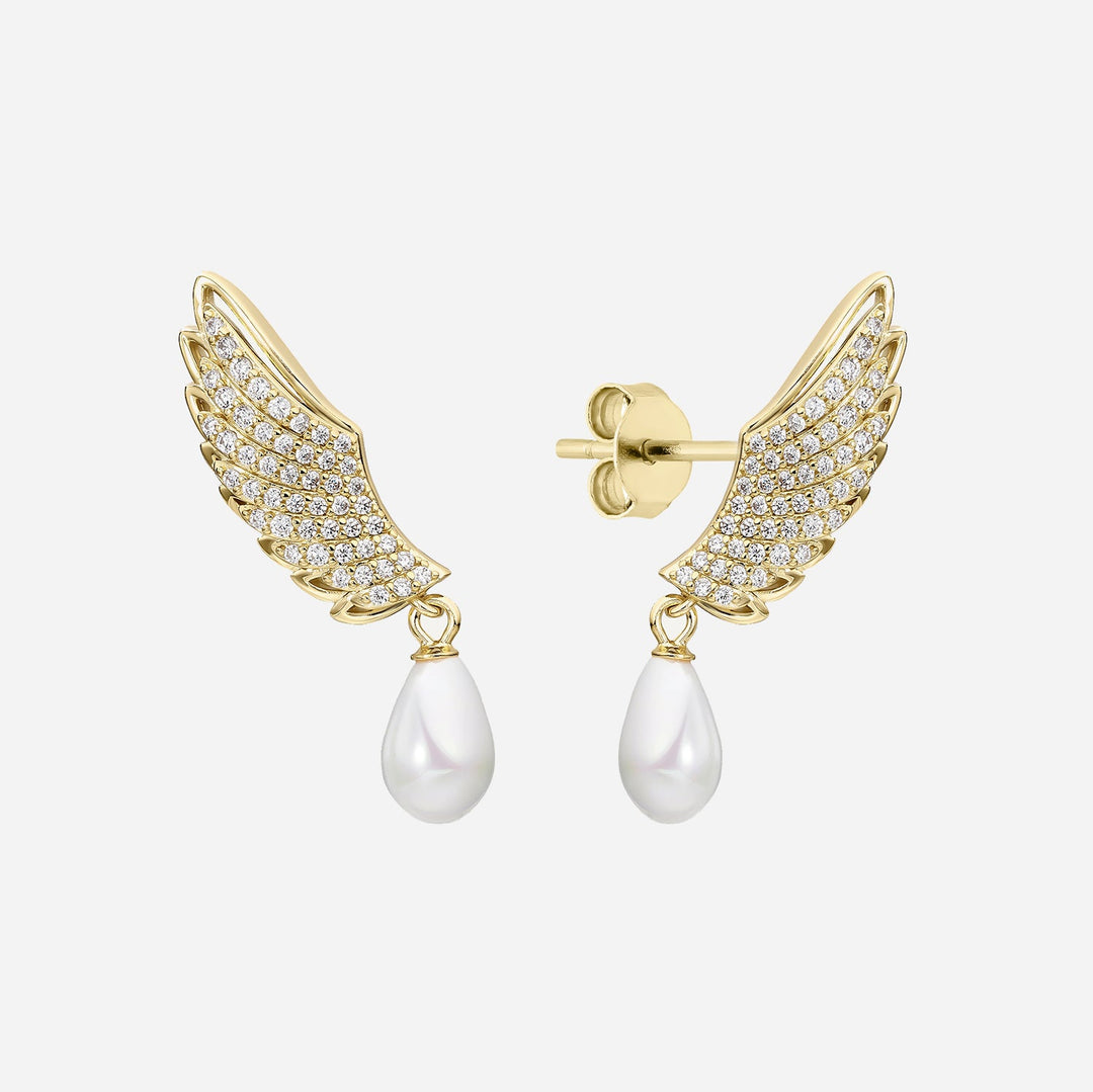 PEARL WINGS EARRINGS