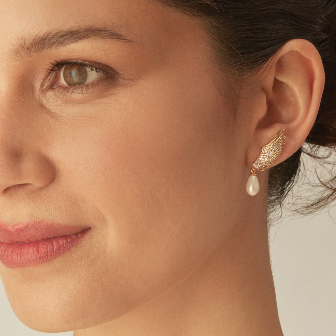 PEARL WINGS EARRINGS