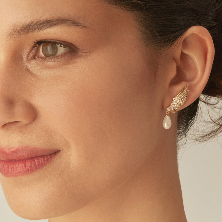 PEARL WINGS EARRINGS
