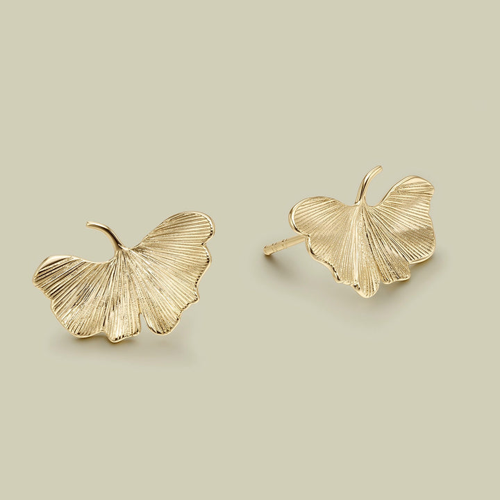 ORECCHINI ORO GINGKO
