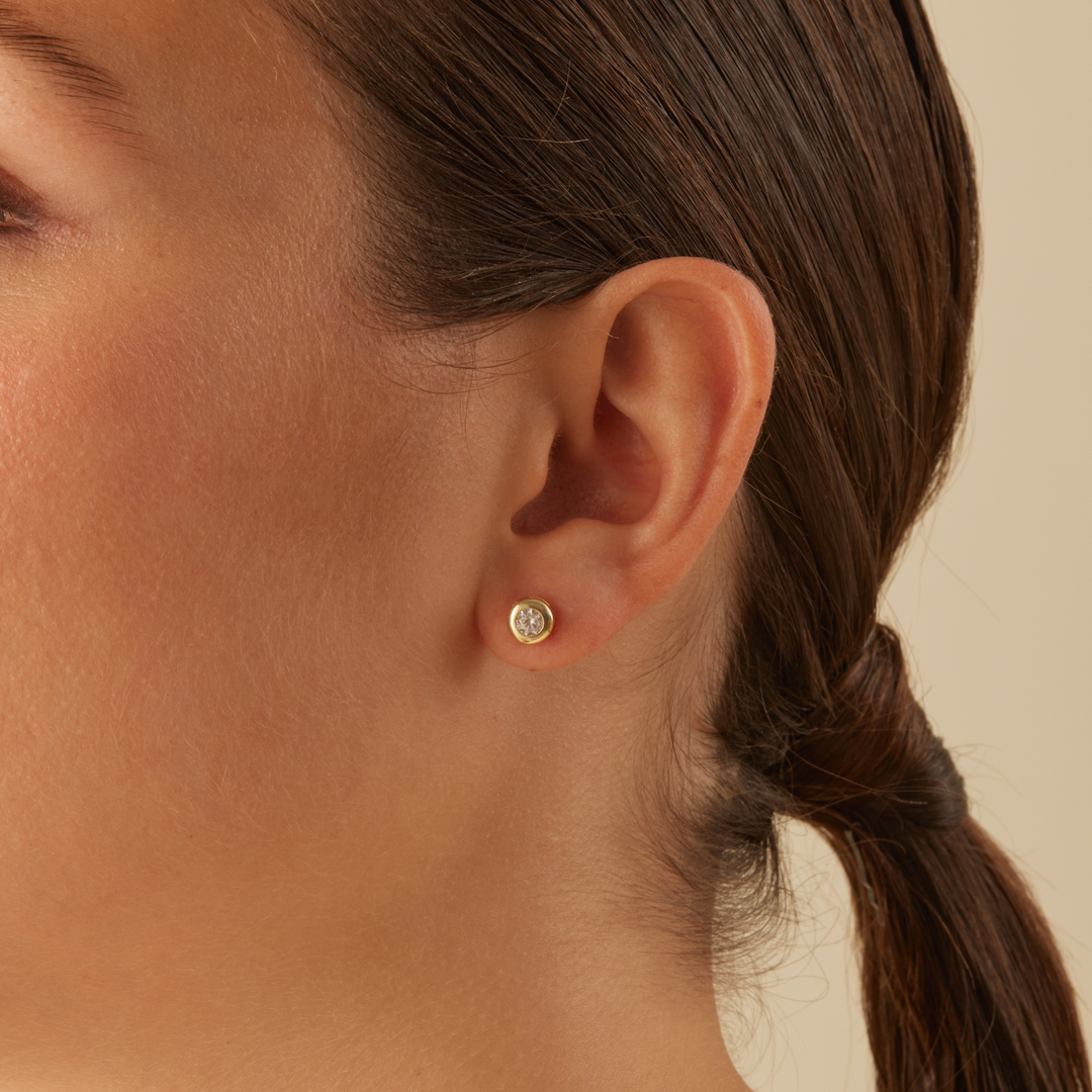 ORECCHINI ORO SOLITAIRE