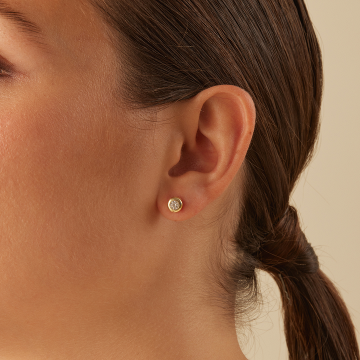 ORECCHINI ORO SOLITAIRE