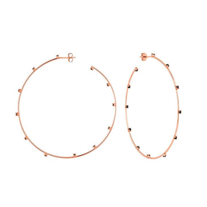 ROSE GOLD Ø 70MM SABA HOOPS