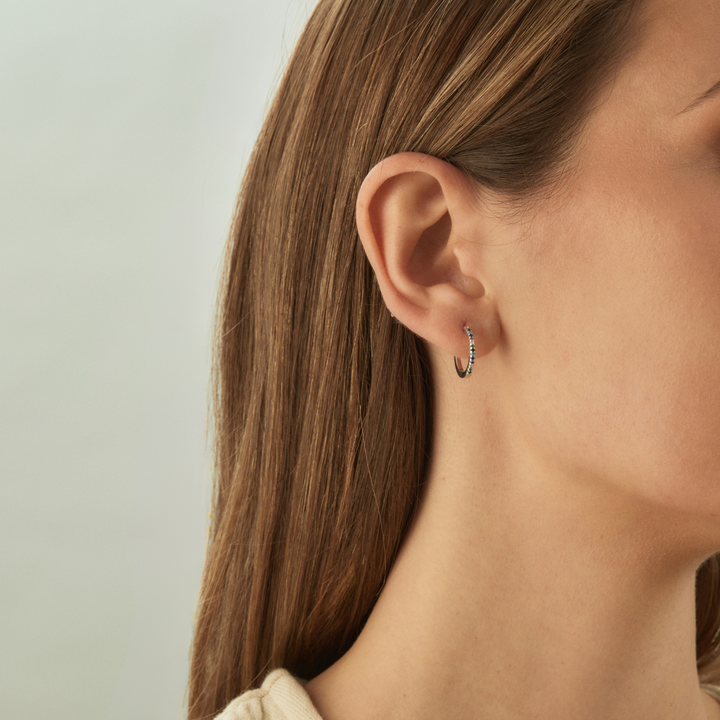 MULTICOLOR SILVER GALA HOOPS