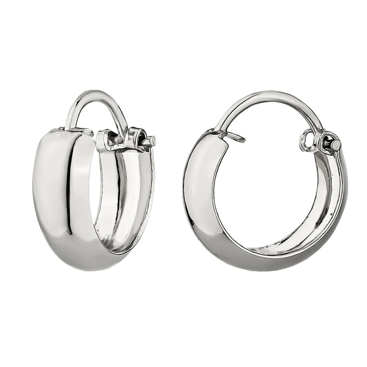 SILVER TASO HOOPS