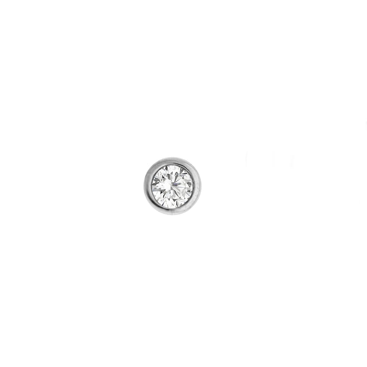 PENDIENTE PIERCING OLIVIA Oro Blanco