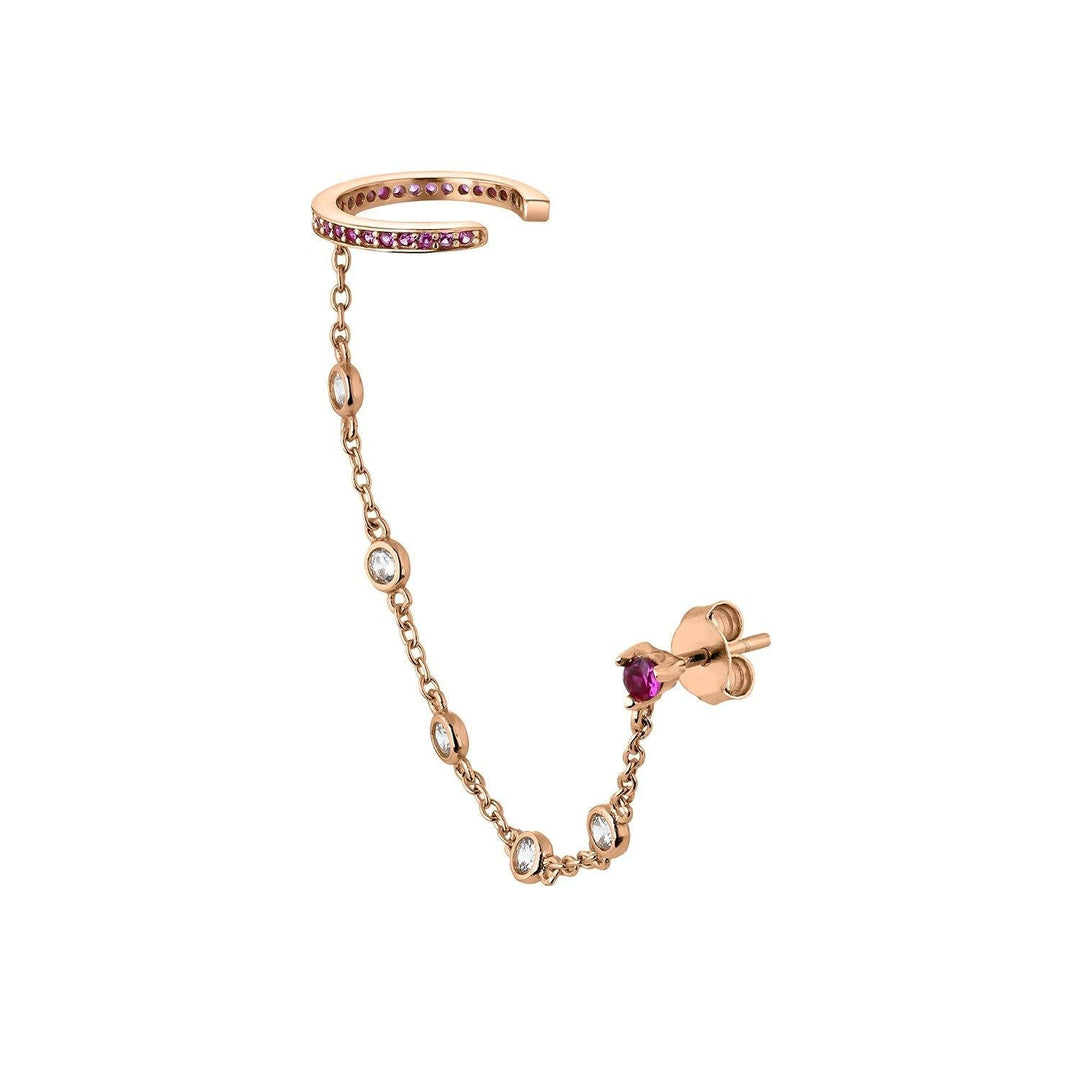 PENDIENTE Y EAR CUFF NASHA - Blissou Jewelry