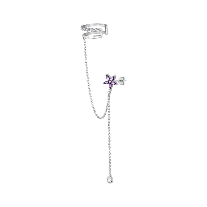 PENDIENTE Y EAR CUFF ASHANTI - Blissou Jewelry