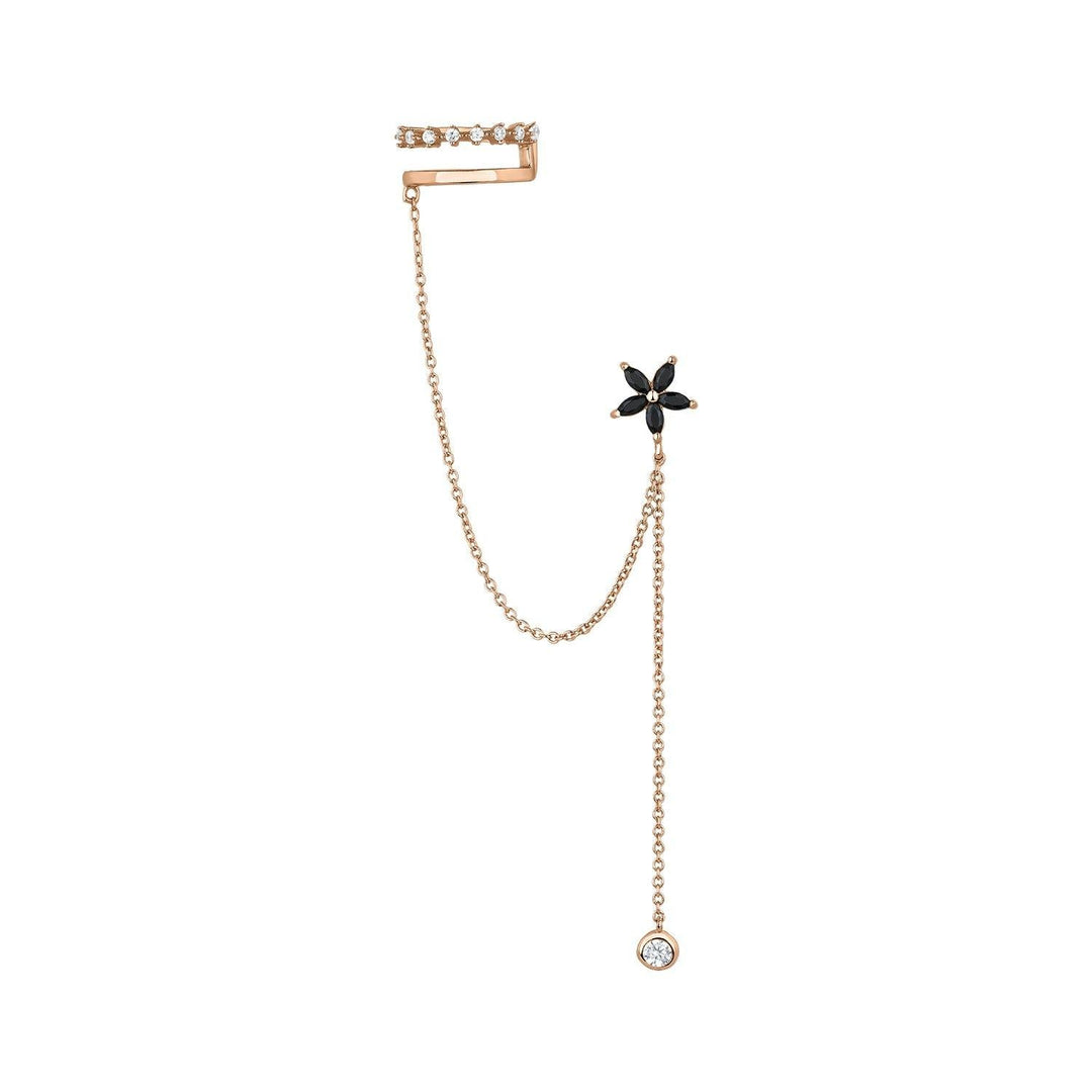 PENDIENTE Y EAR CUFF ASHANTI - Blissou Jewelry