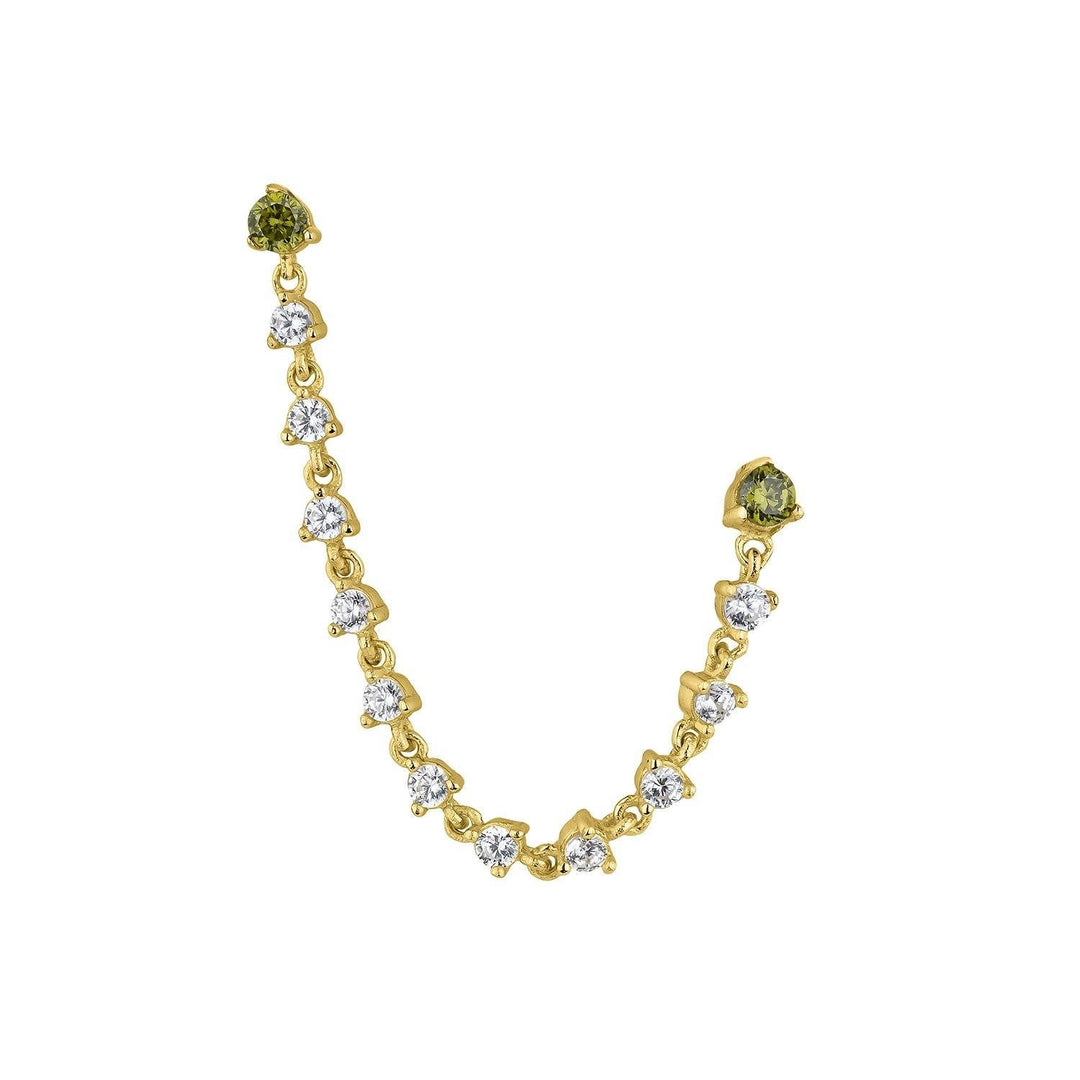 PENDIENTE DOBLE AITANA - Blissou Jewelry