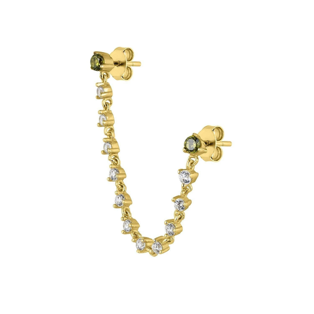 PENDIENTE DOBLE AITANA - Blissou Jewelry