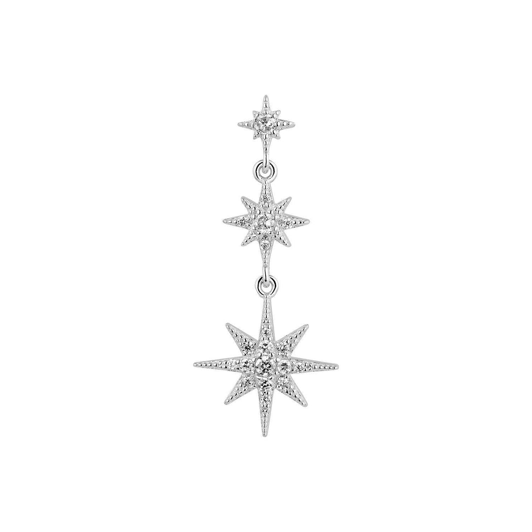 PENDIENTE ESTRELLA PLATA THAILY - Blissou Jewelry