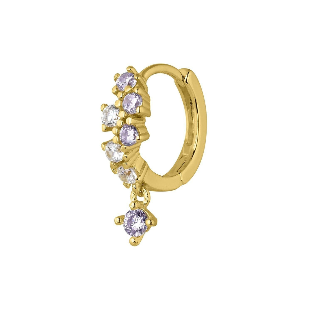 PENDIENTE PLATA ARO SAMIRA - Blissou Jewelry