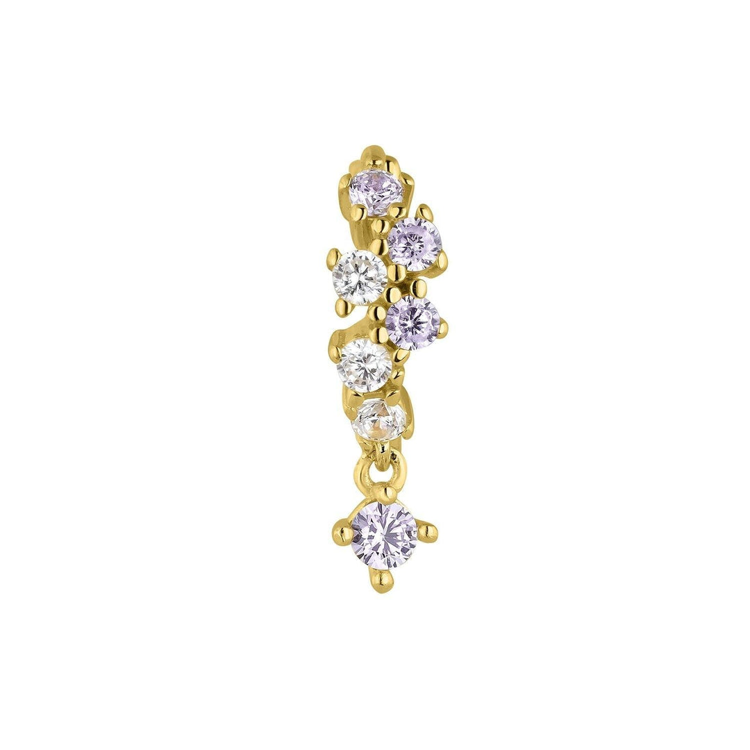 PENDIENTE PLATA ARO SAMIRA - Blissou Jewelry