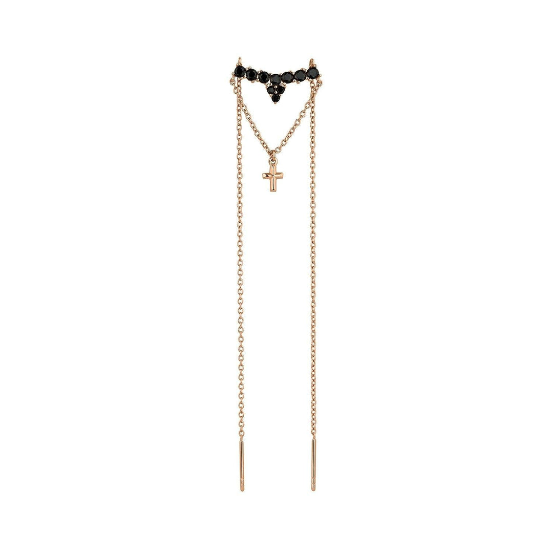PENDIENTE DOBLE BRIGHT NIGHT - Blissou Jewelry