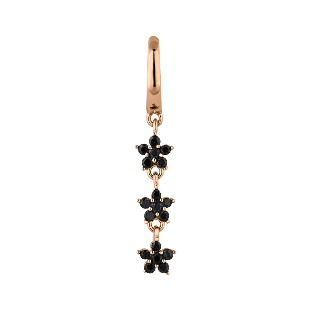 PENDIENTE ARO PLATA FLOWER BOOM - Blissou Jewelry
