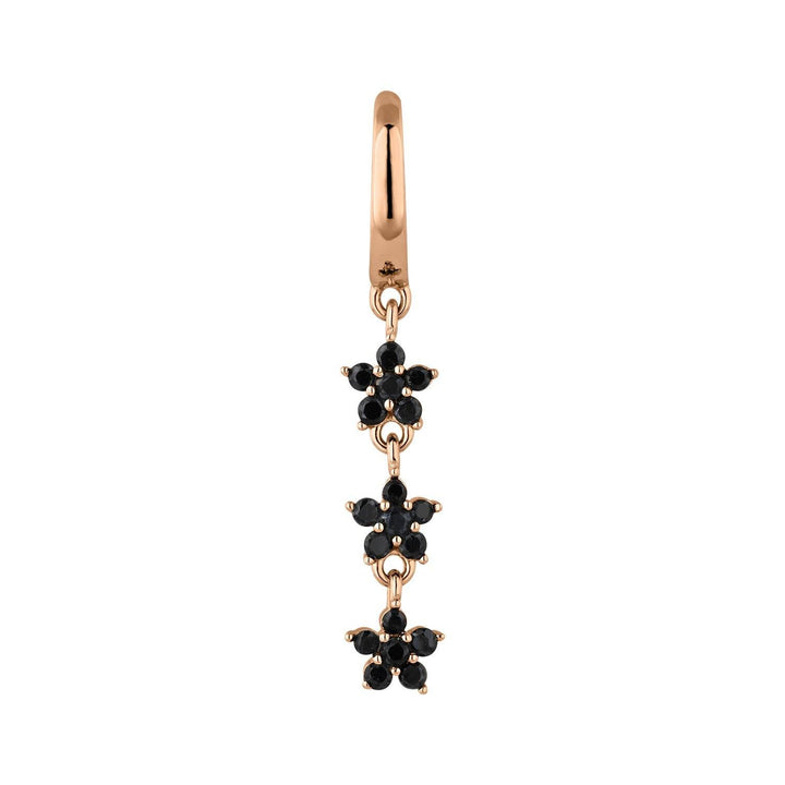 PENDIENTE ARO PLATA FLOWER BOOM - Blissou Jewelry